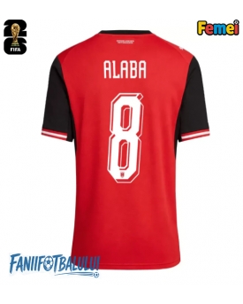 Austria David Alaba #8 Echipament de Fotbal Replică Mondial 2026 Femei Acasa